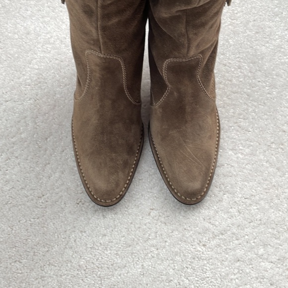 Coach suede heeled boot - Picture 3 of 4